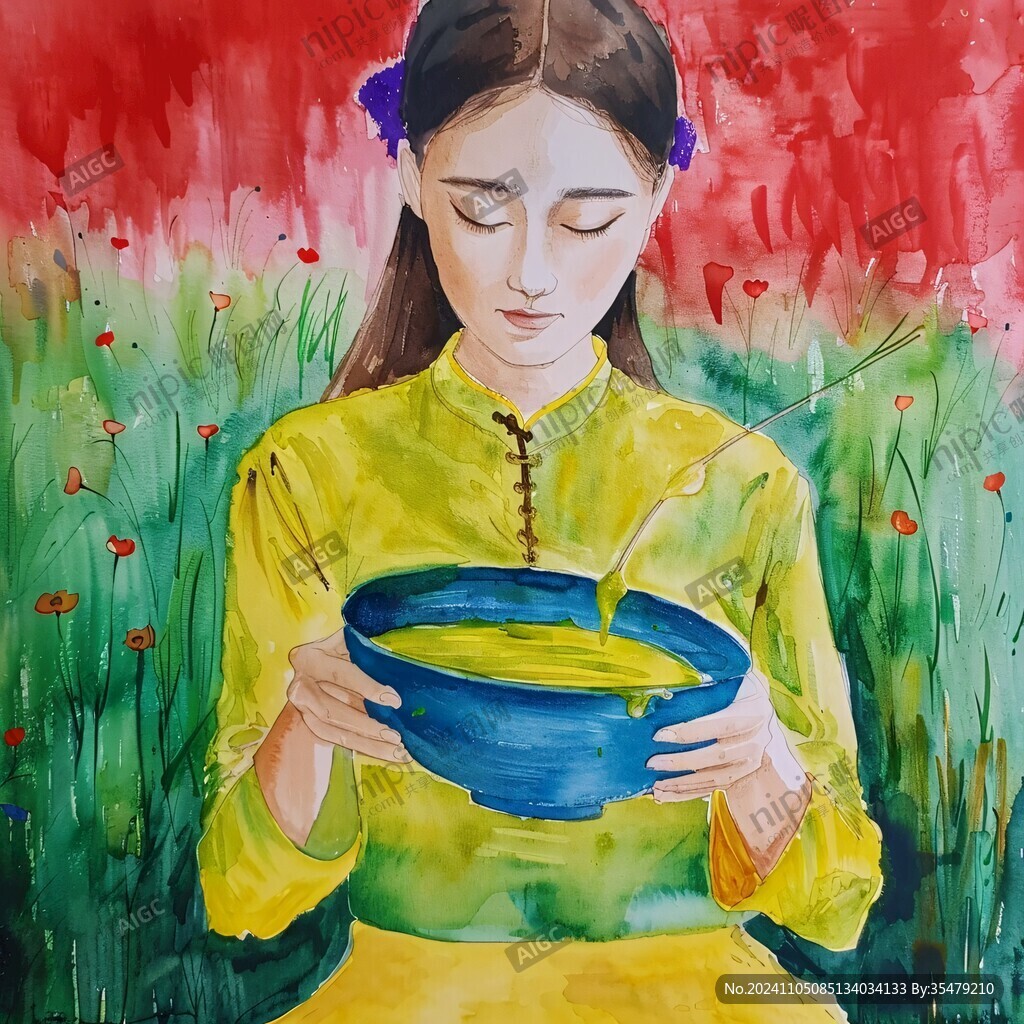 丙烯畫人物