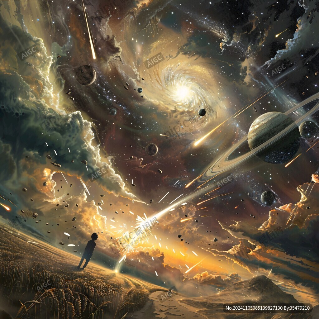 宇宙空間小說插畫
