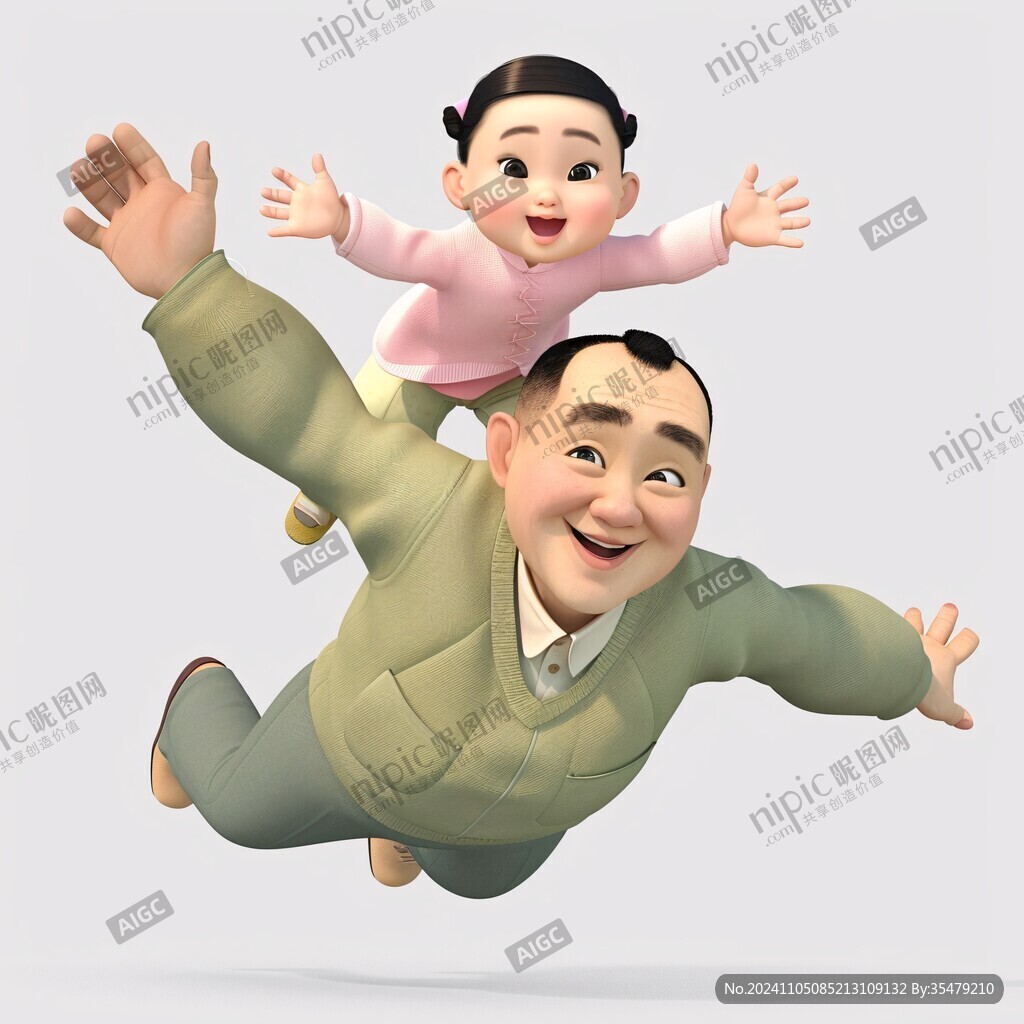 卡通叔叔爸爸