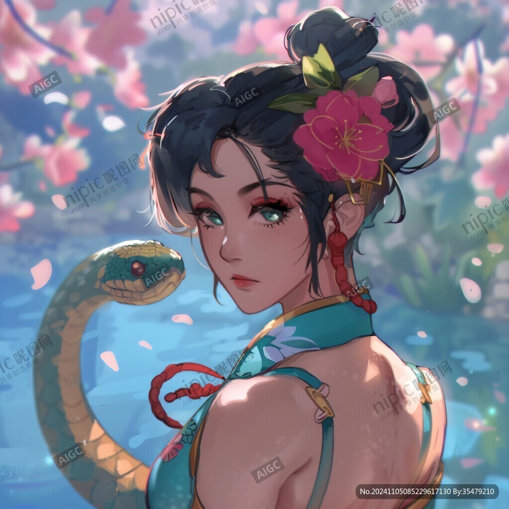 蛇女插畫