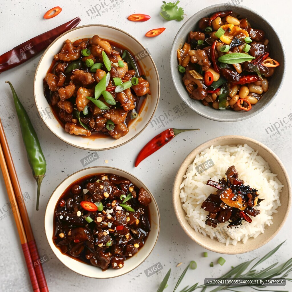 尖椒肥腸蓋飯套餐