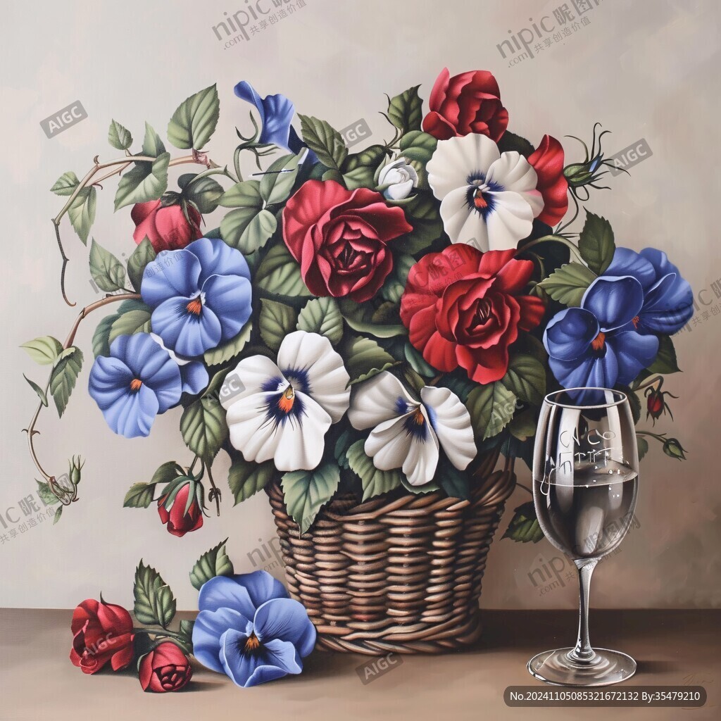 3d立體花卉油畫