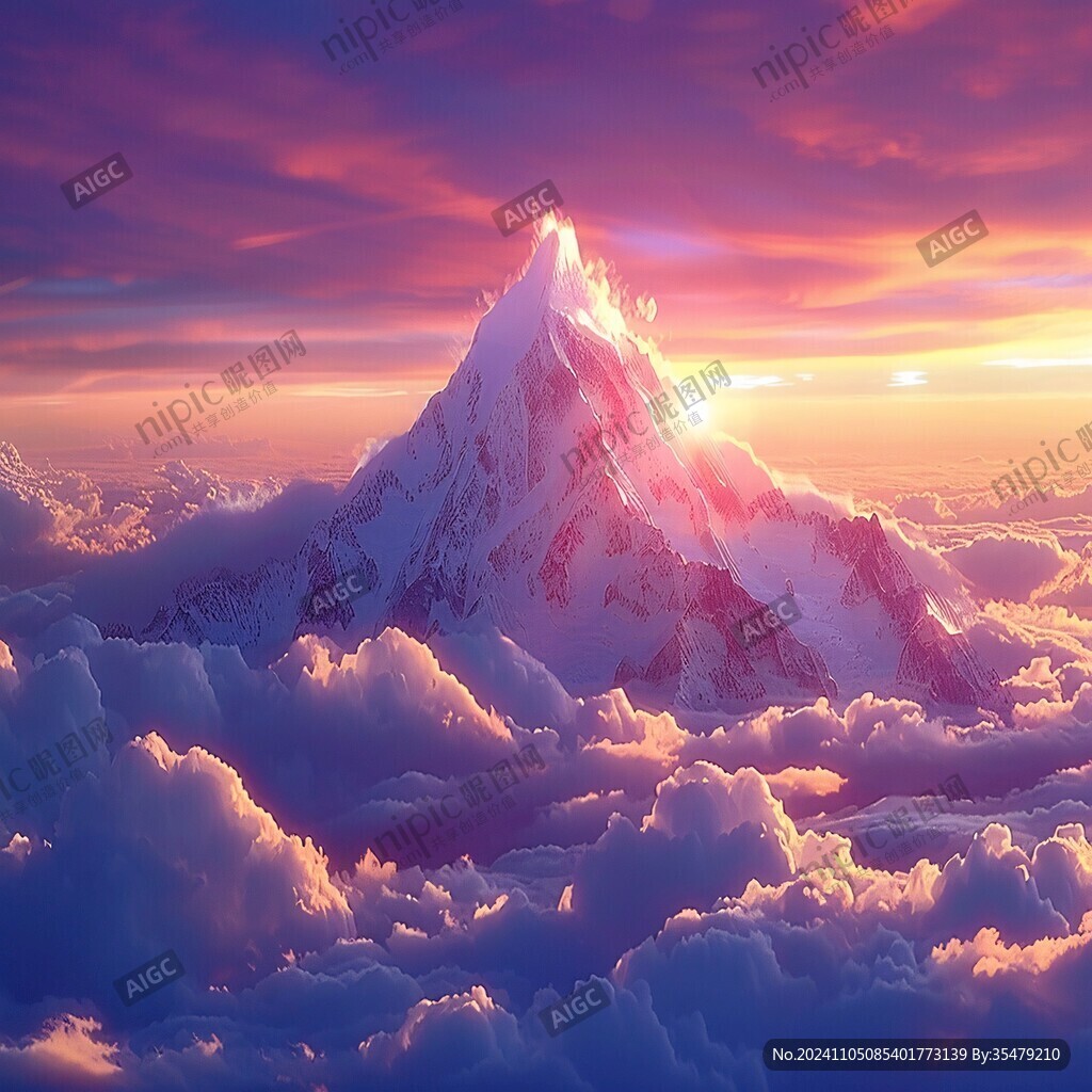 高端大氣海拔背景