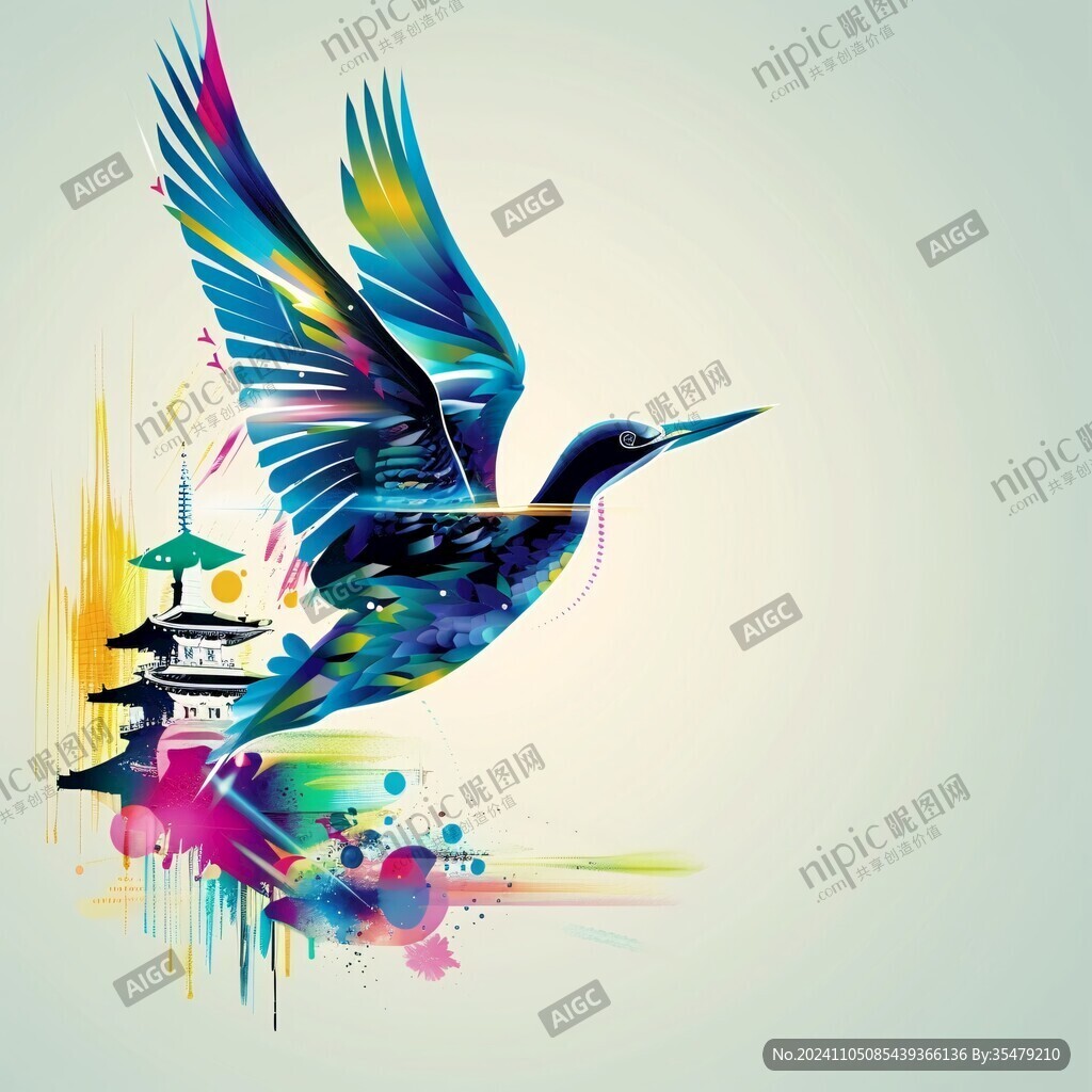蜂鳥插畫