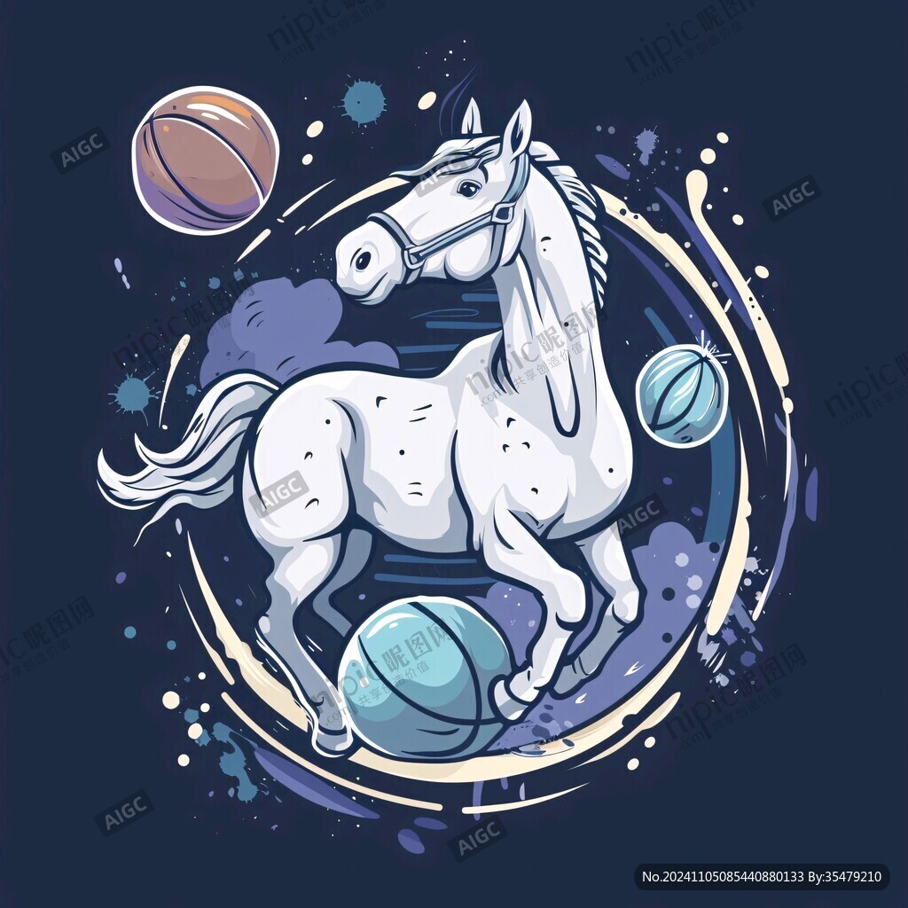 創(chuàng)意馬海報(bào)元素