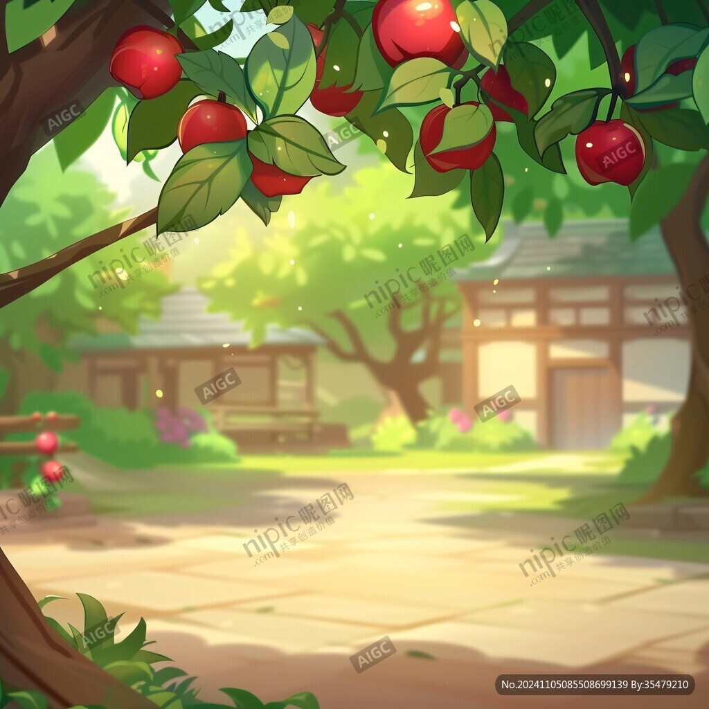 李子果園插畫