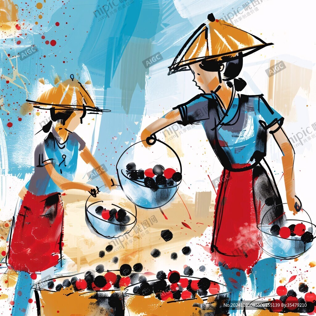 賣荔枝的女人