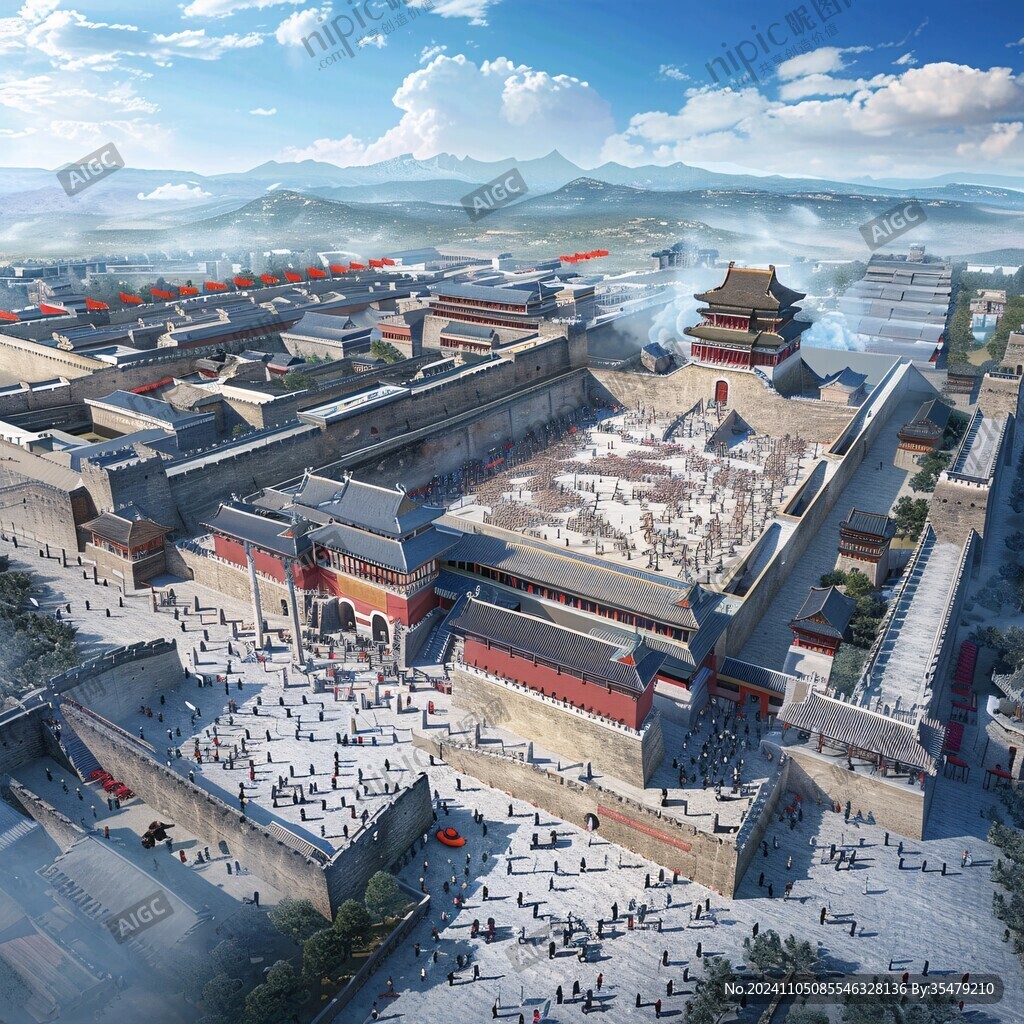 古城復原圖