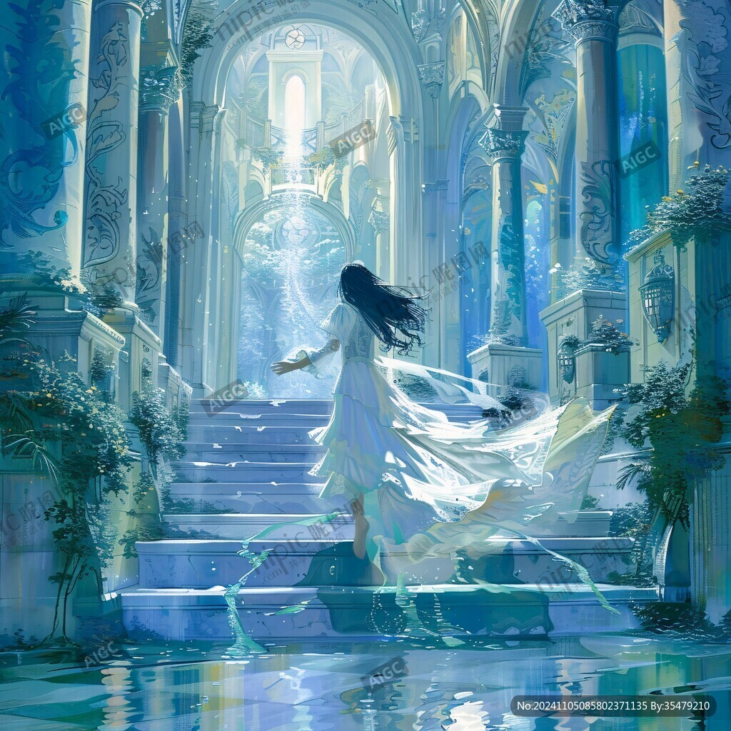 二次元夢幻插畫