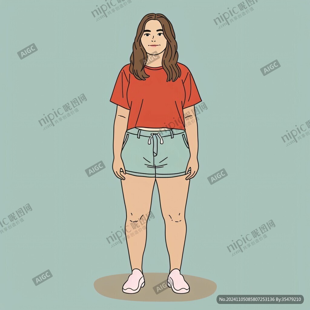 人物全身插畫
