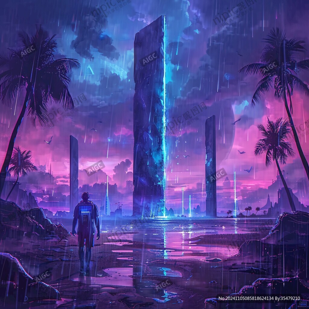 未來感插畫