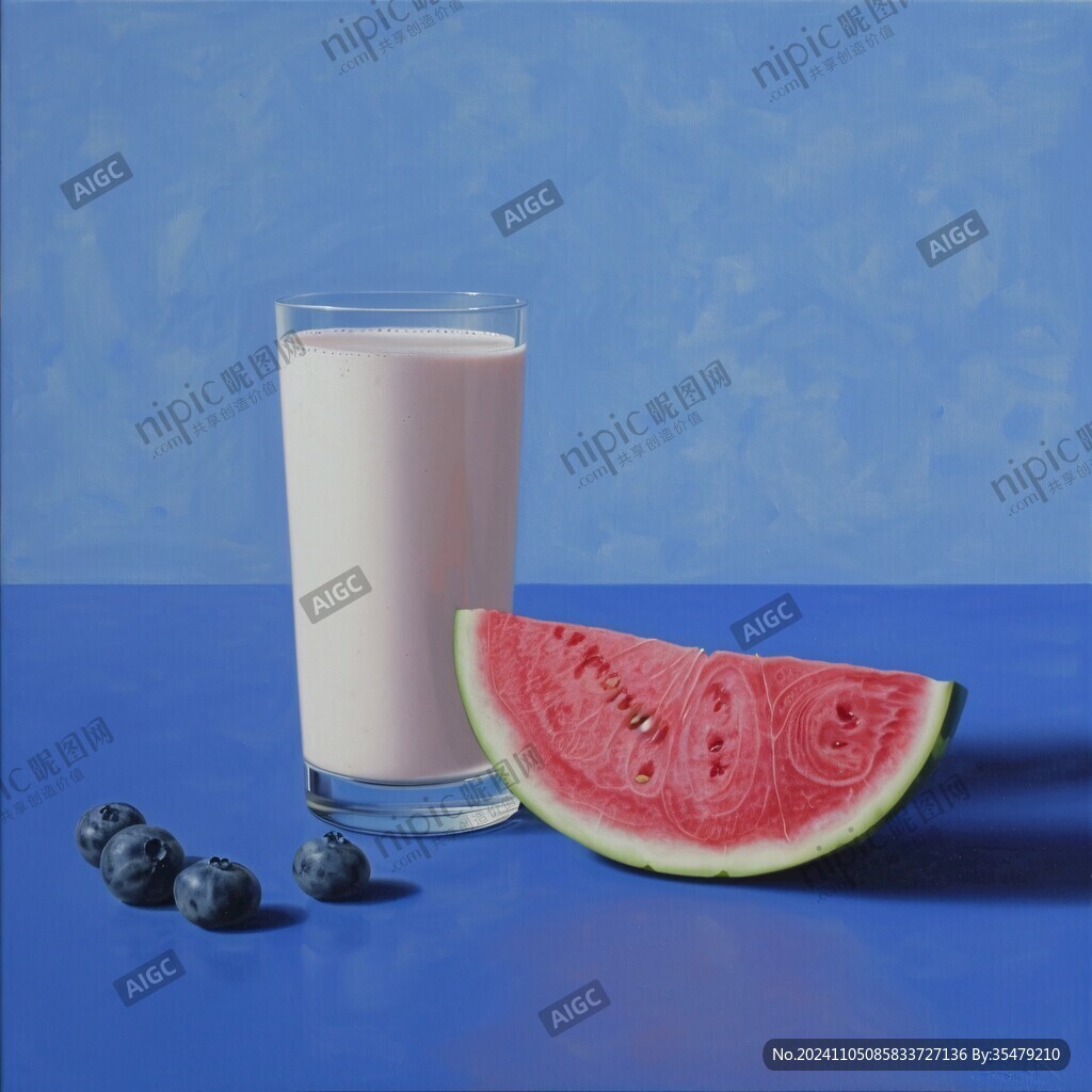 水果牛奶美食