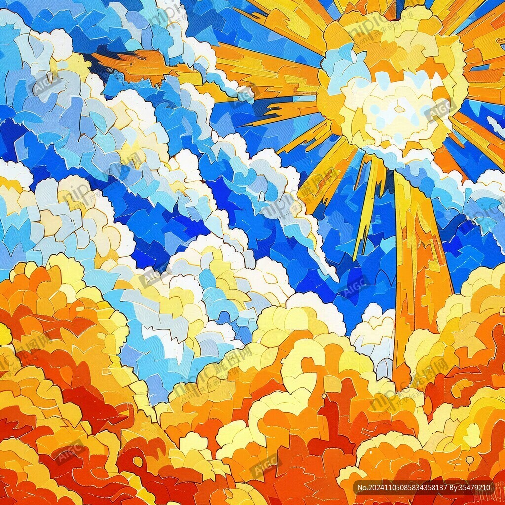 躲藏在白云里的太陽