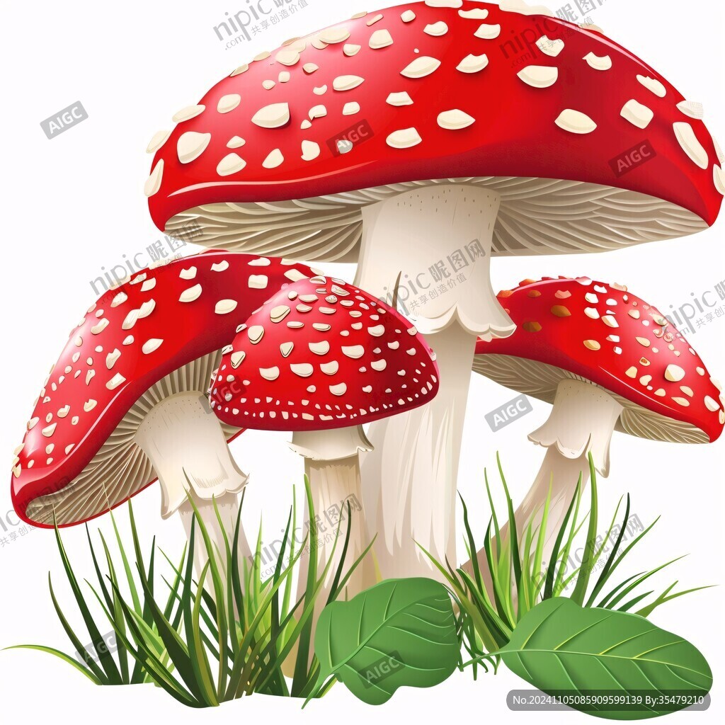 紅菇插畫手繪