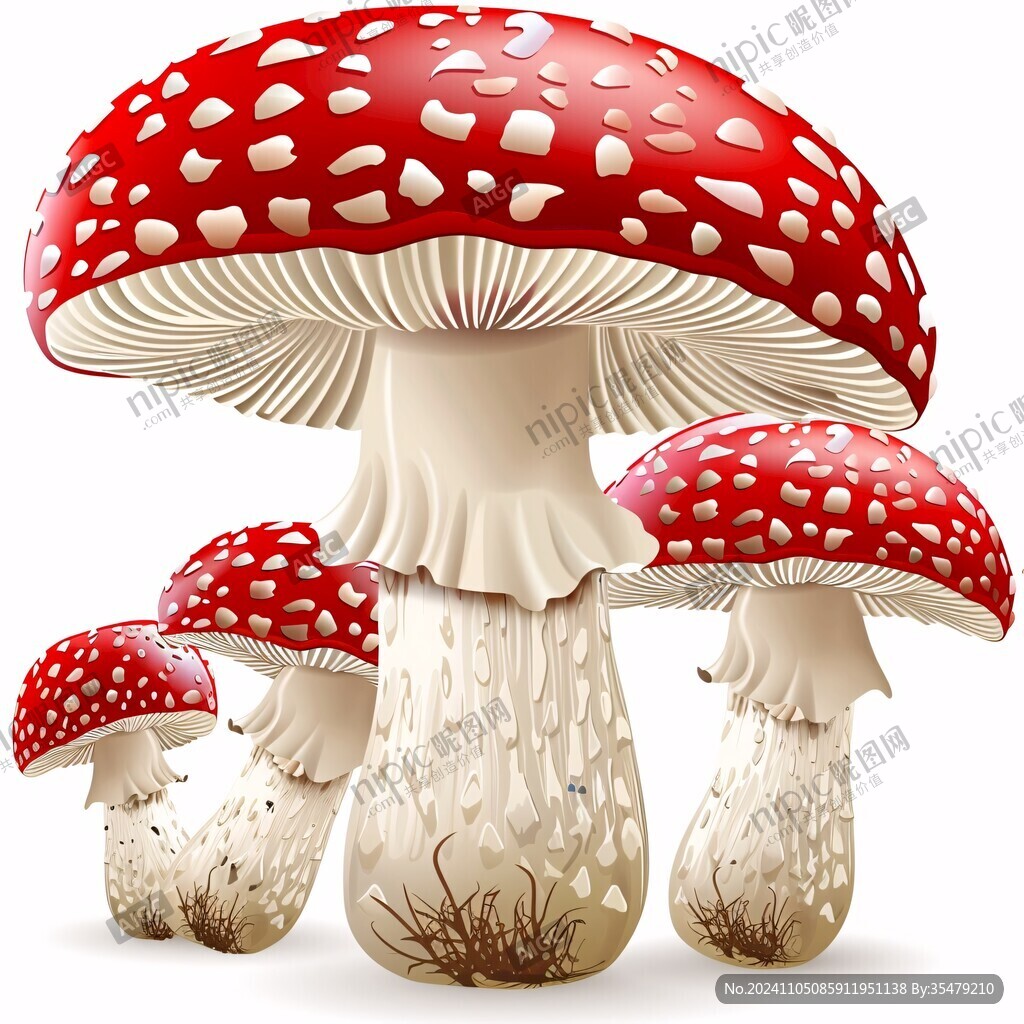 紅菇插畫手繪