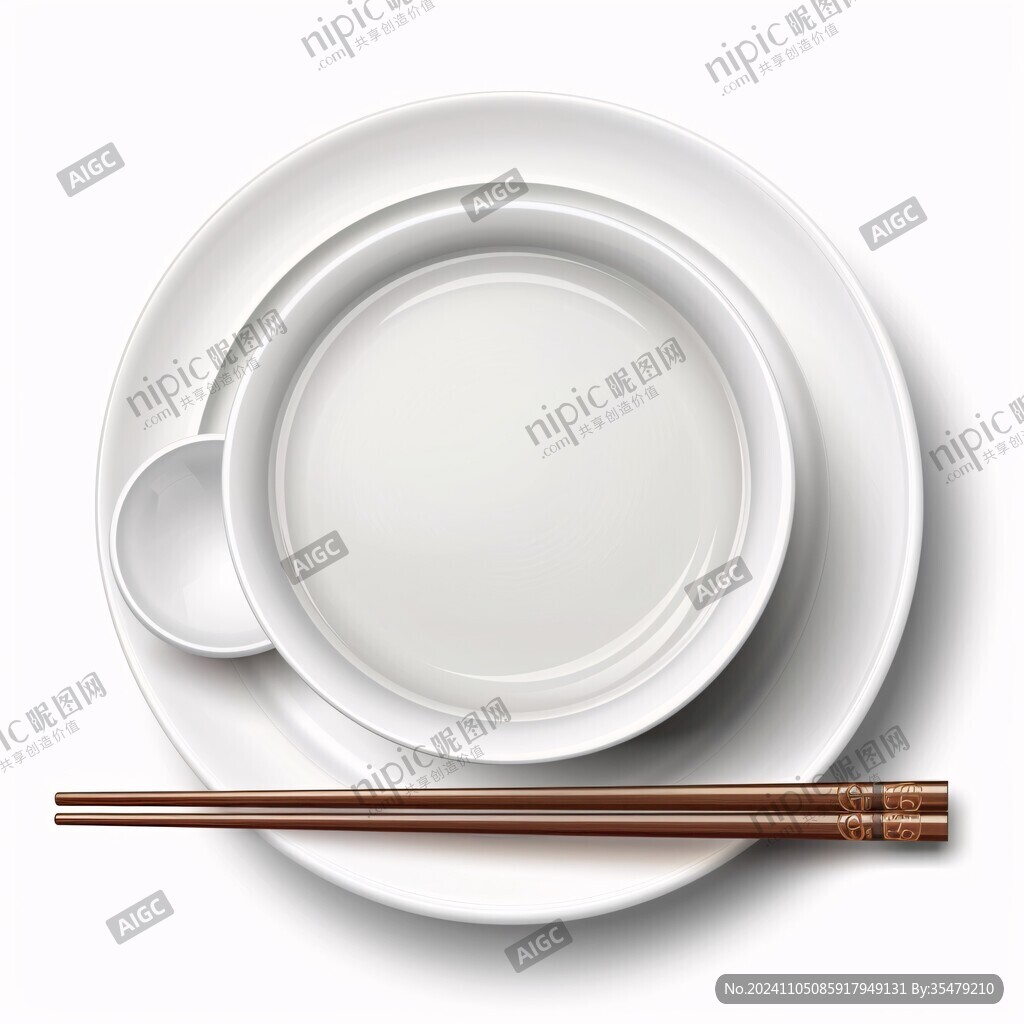 白色盤子素材