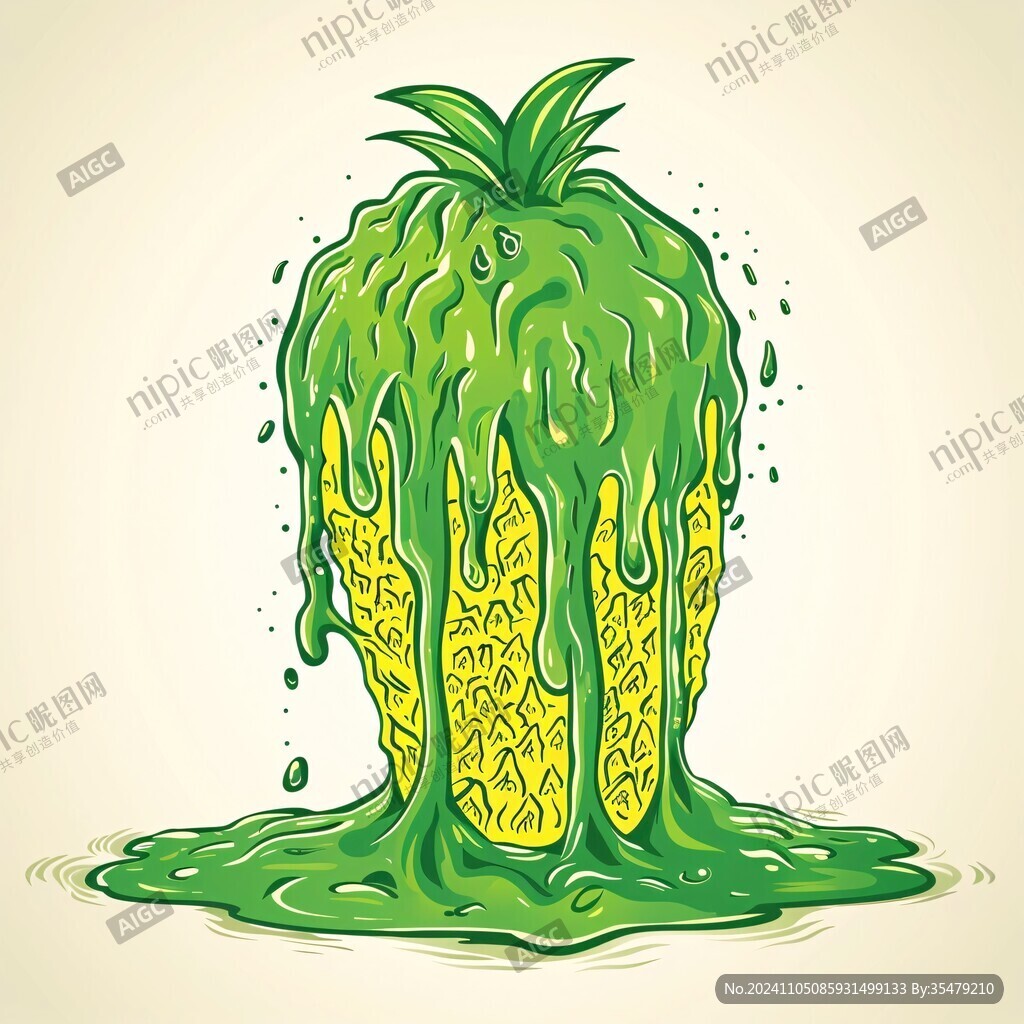 菠蘿口味插畫