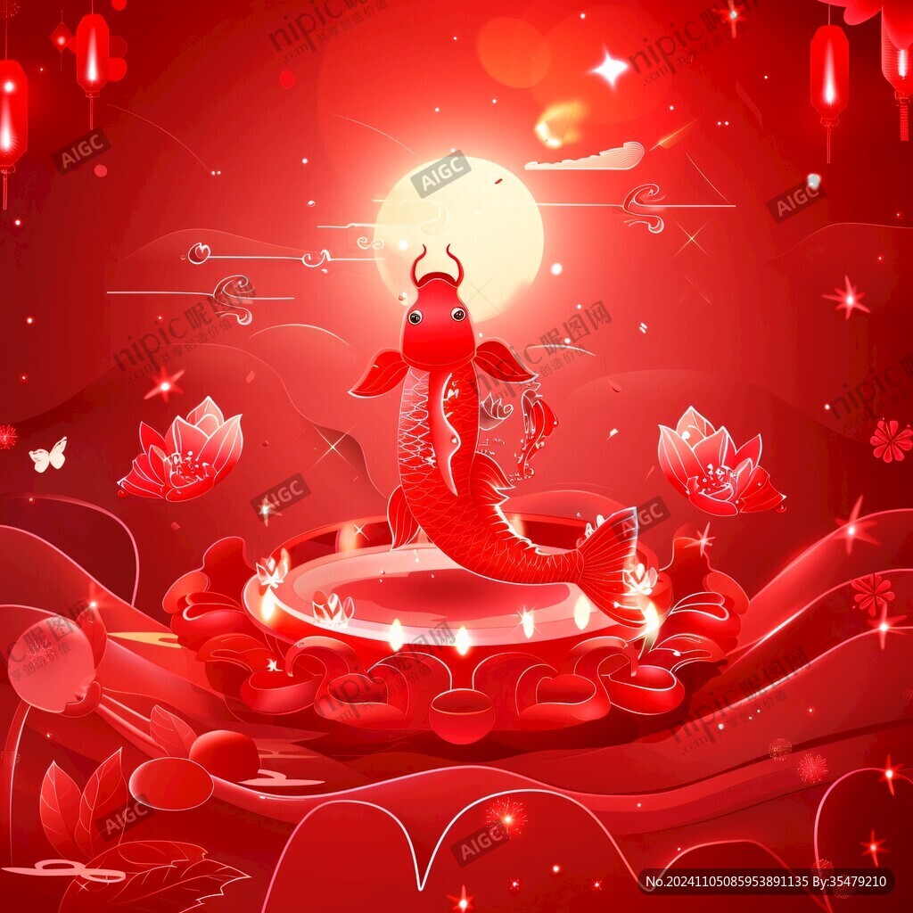 紅金風插畫