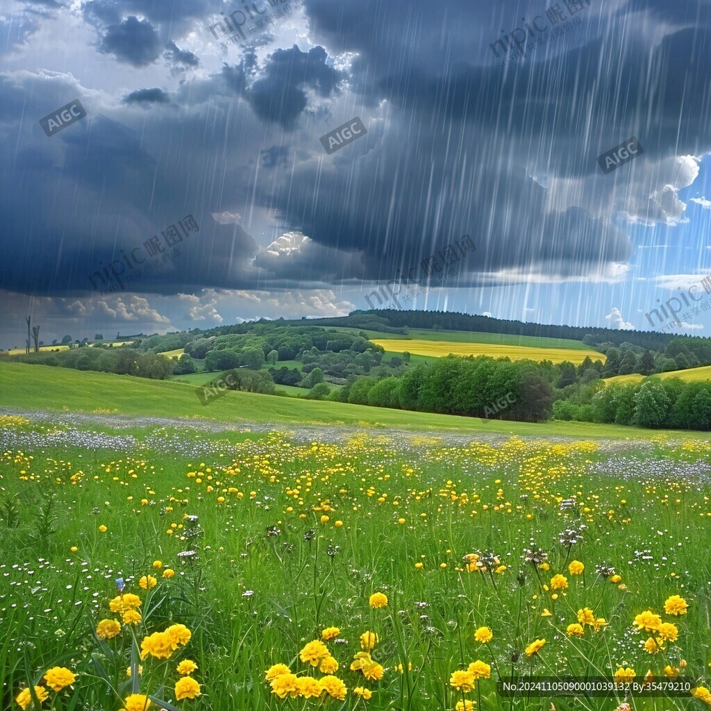 草原下雨前兆