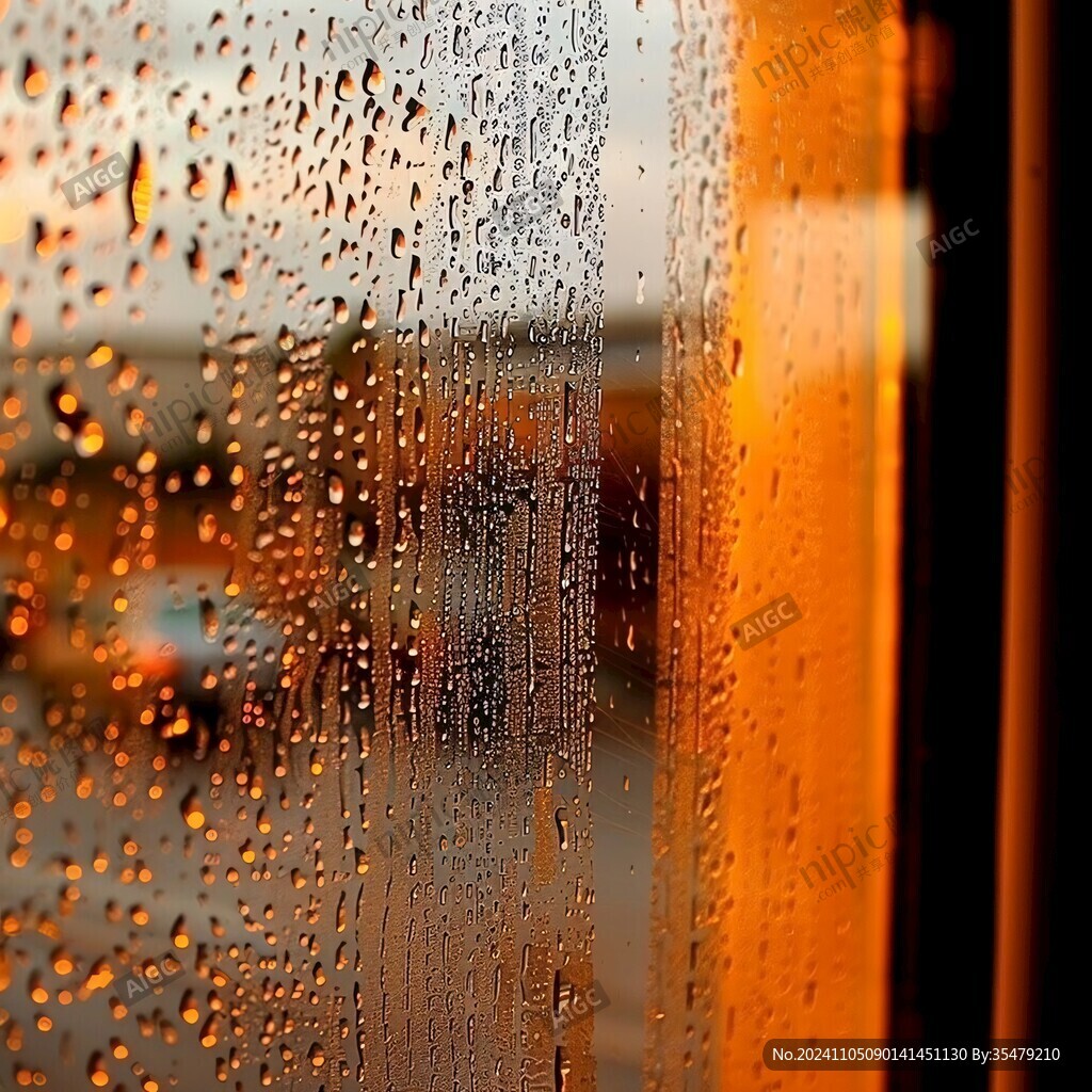 雨水窗戶(hù)風(fēng)景