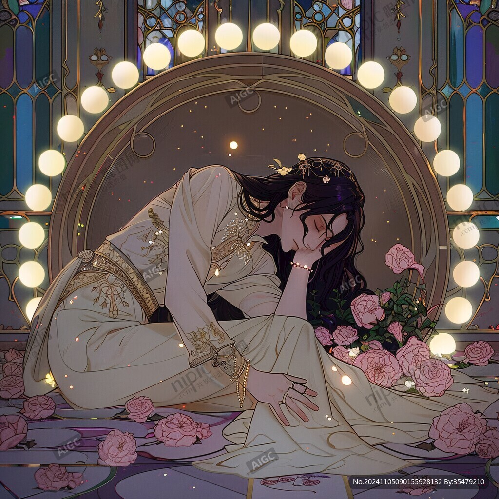 花好月圓賀圖