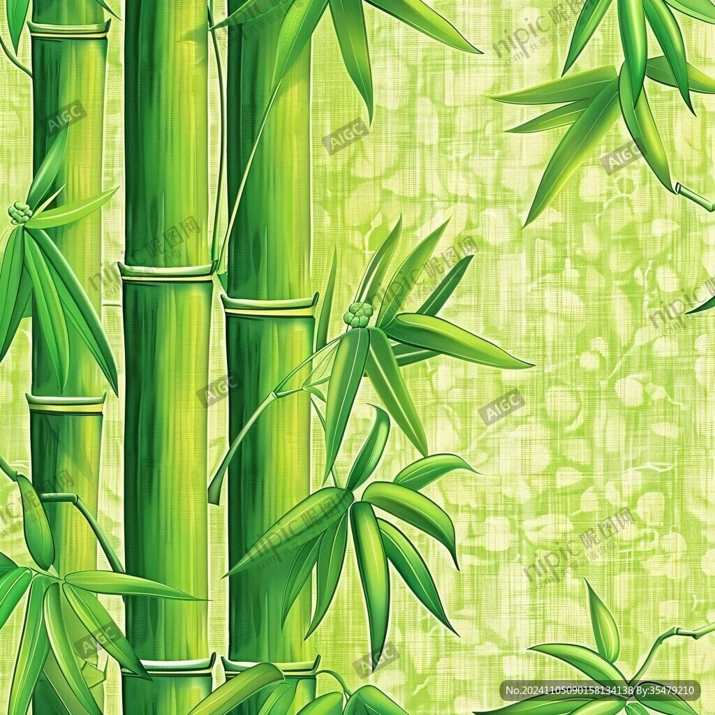 手繪竹子背景