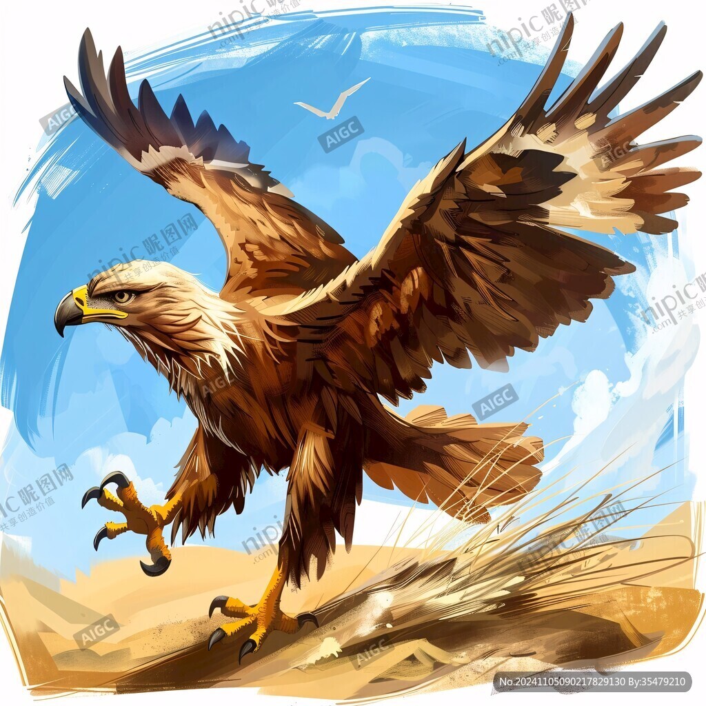 老鷹插畫