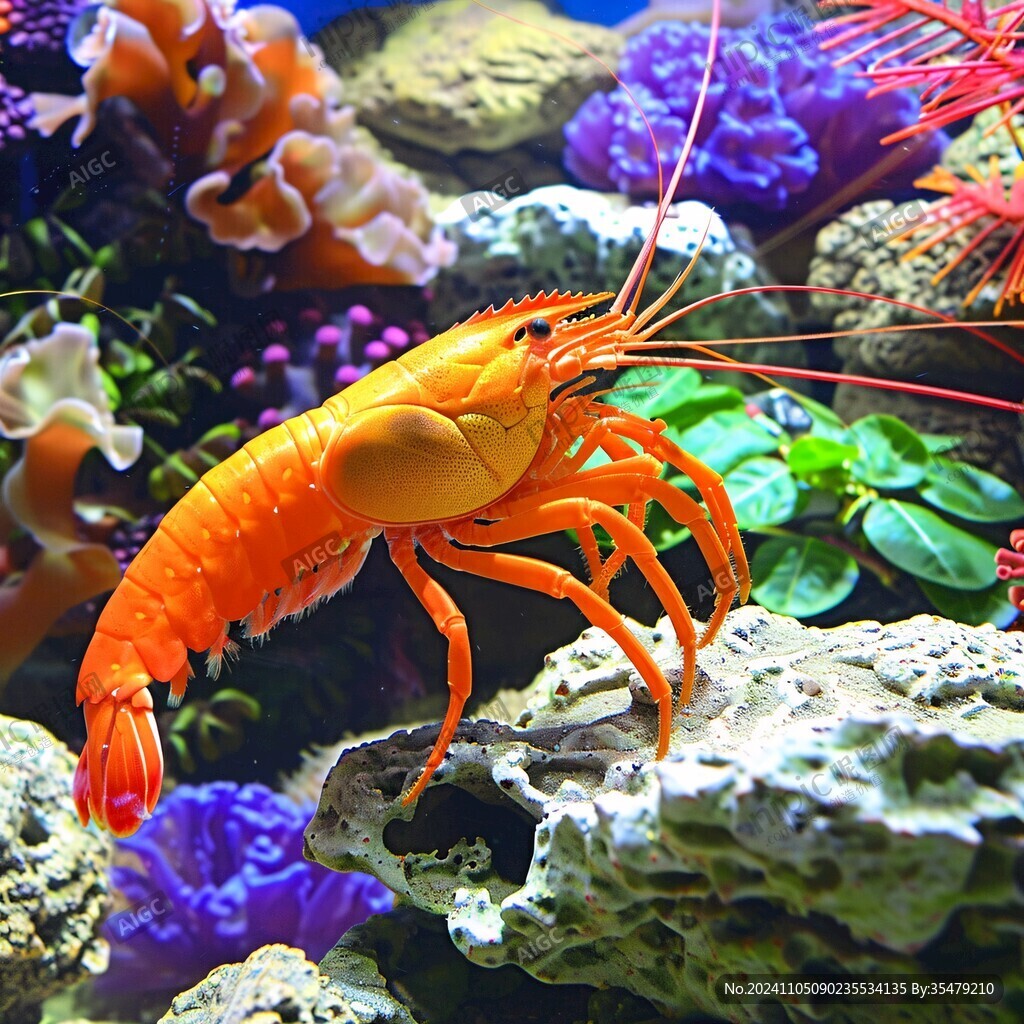 水族箱觀賞蝦