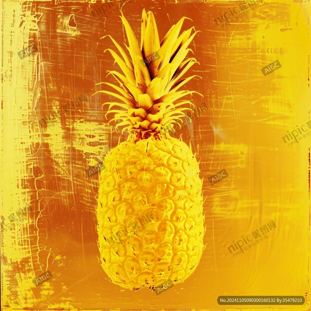 手繪菠蘿壁紙