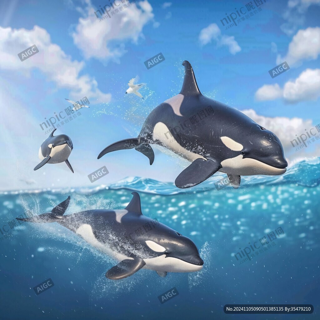 虎鯨插畫