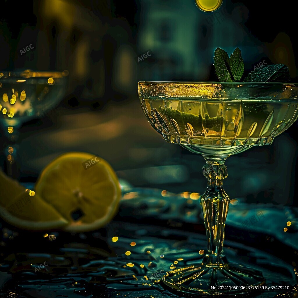 夜幕下的雞尾酒