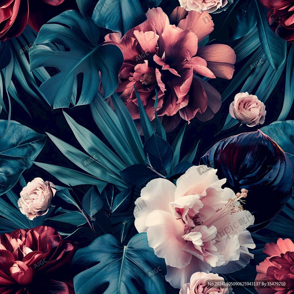 3d立體花卉牡丹