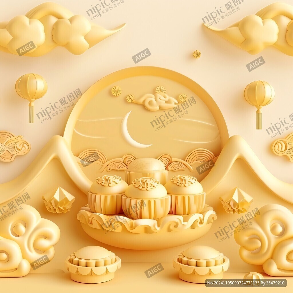 3d月餅場(chǎng)景
