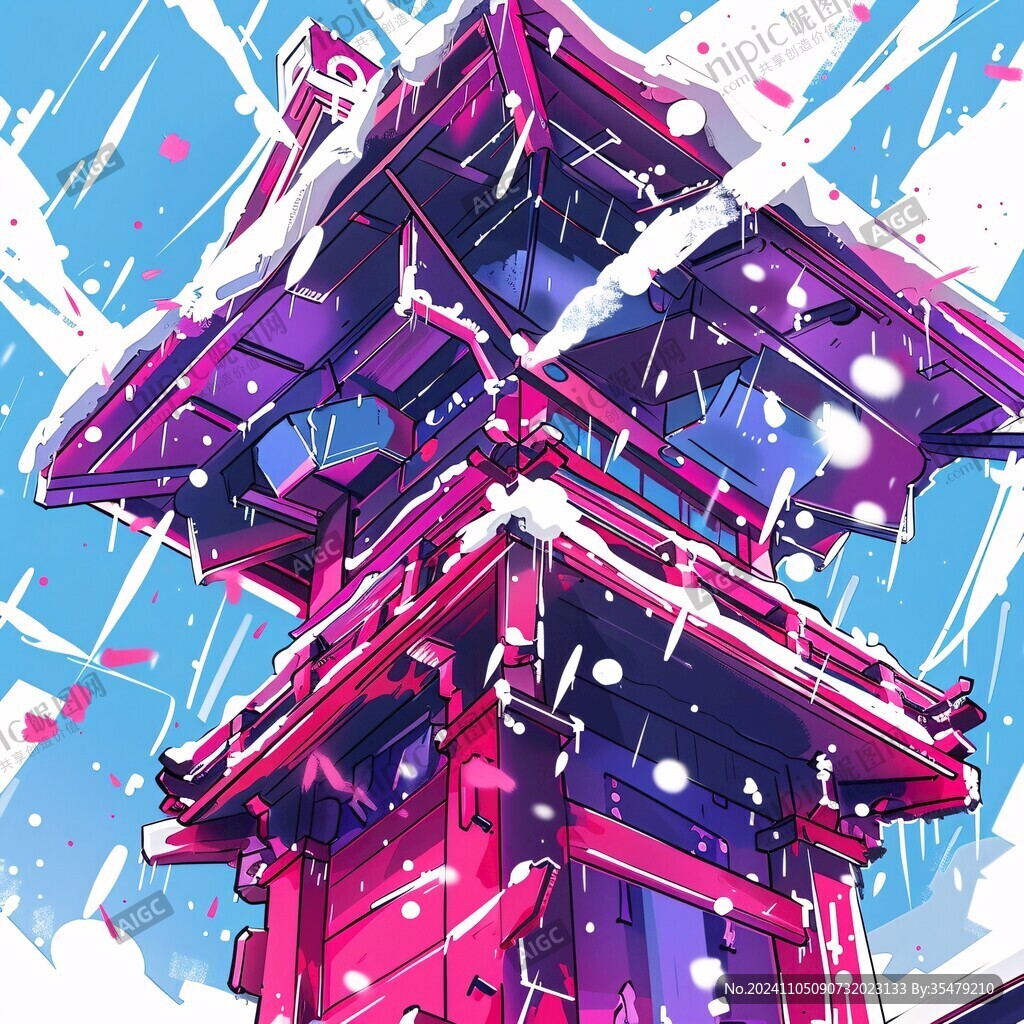 賞櫻樓插畫
