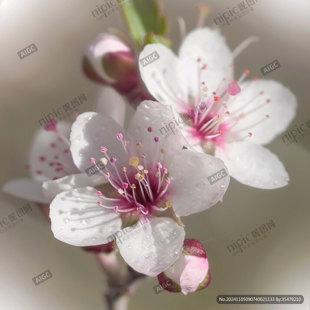 微距桃花