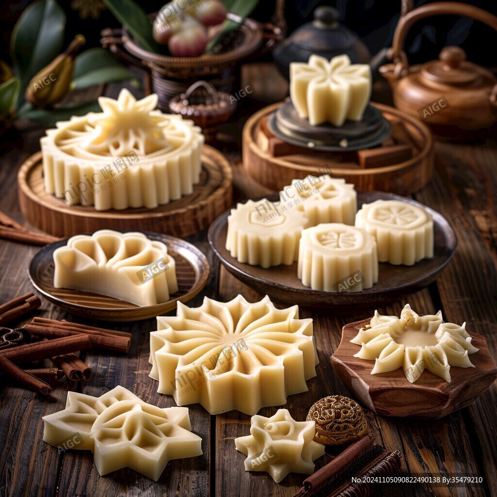 中秋傳統(tǒng)木模子糕點