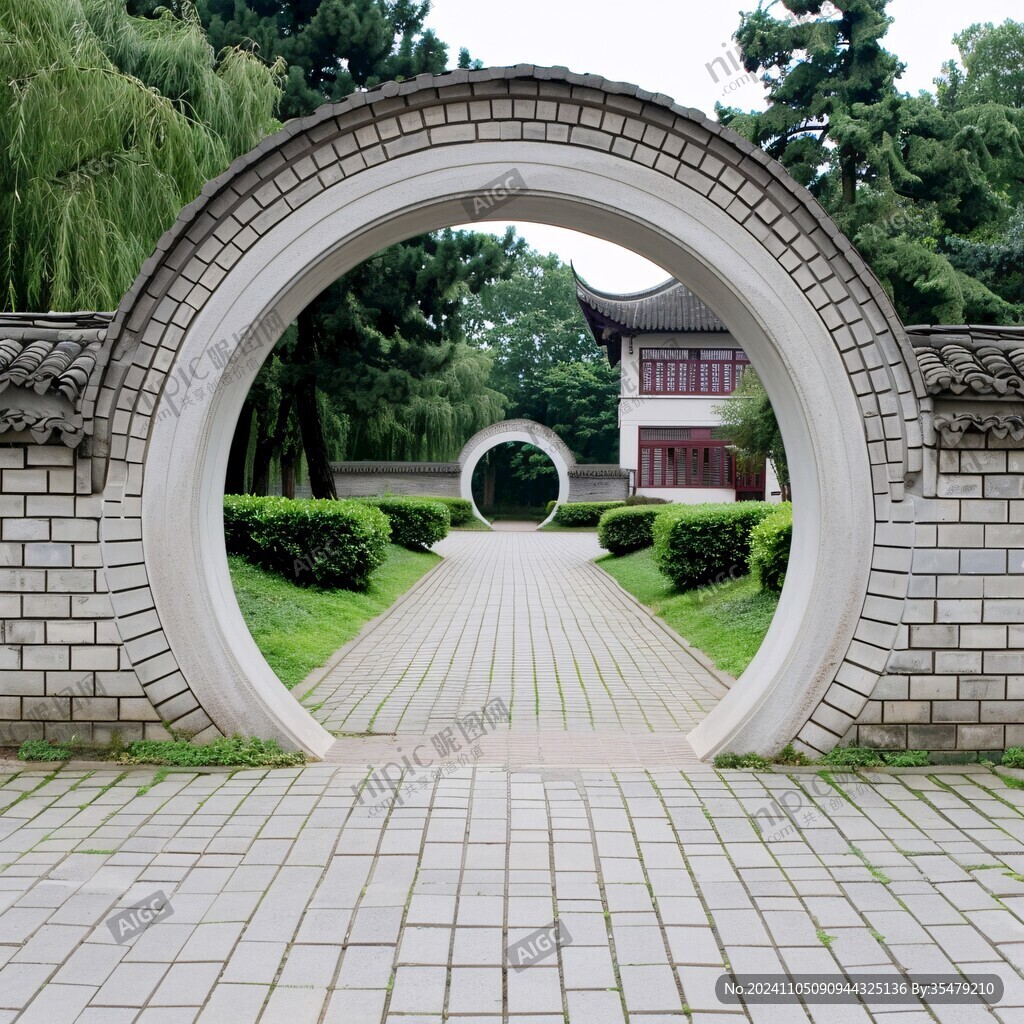 園林建筑月亮門