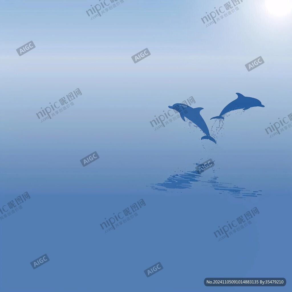 海豚晶格手繪