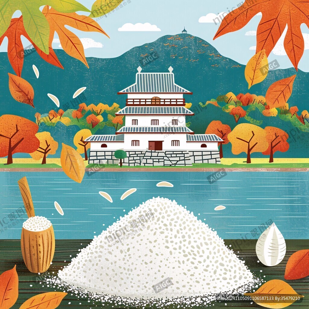 白砂糖包裝插畫