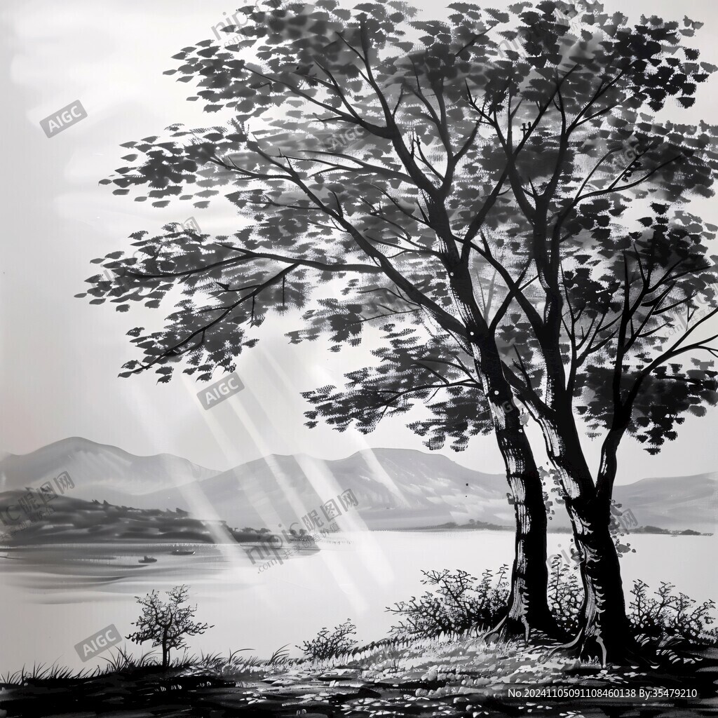 樹影藝術(shù)畫