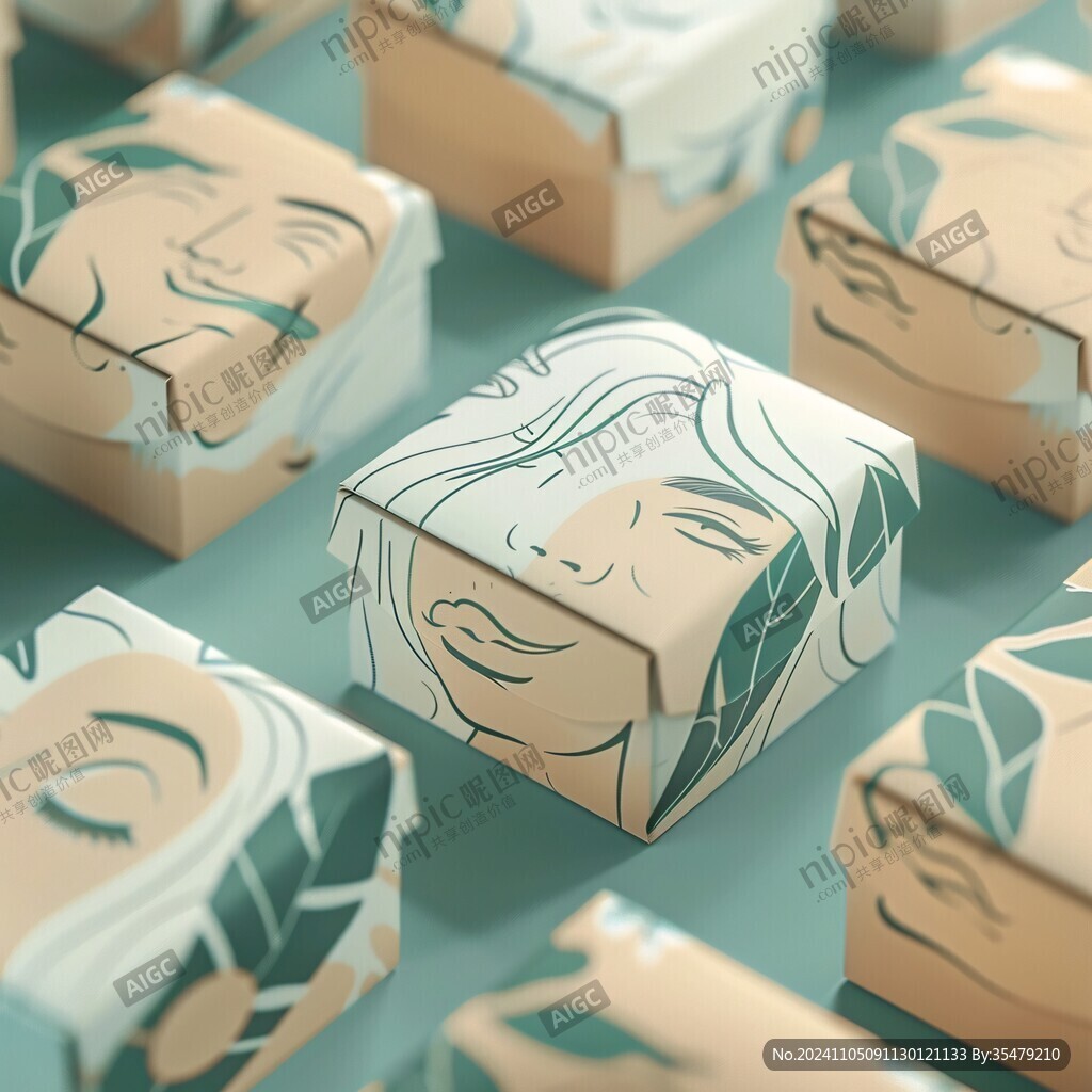 方盒插畫設計