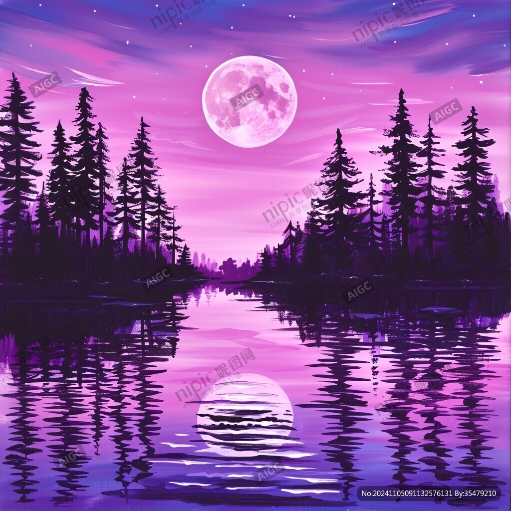 粉紅色的奇幻景觀與粉紅色的水