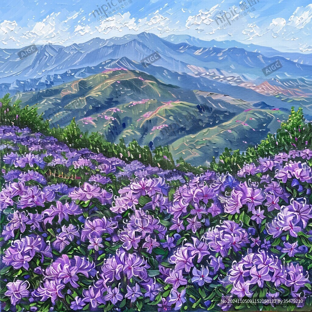 現(xiàn)實山景畫