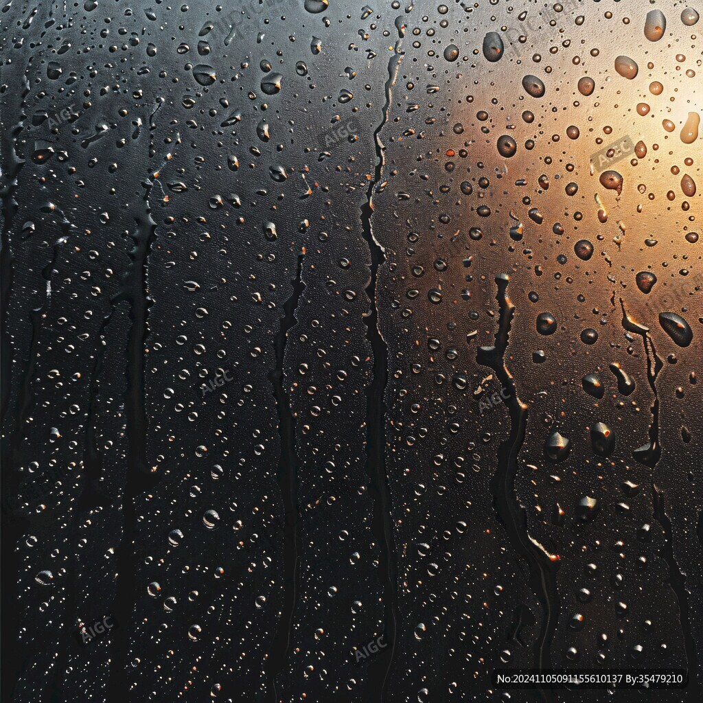 玻璃雨滴壁紙