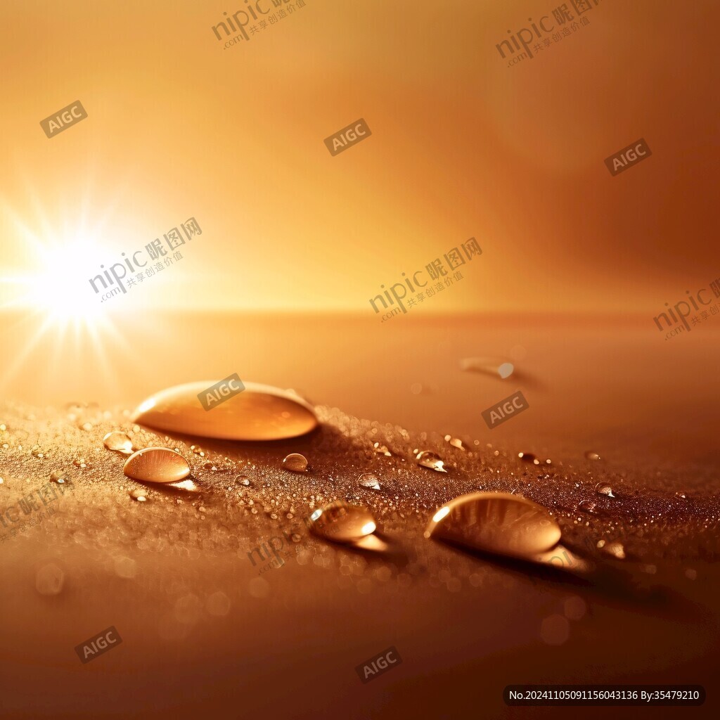 金黃色水滴
