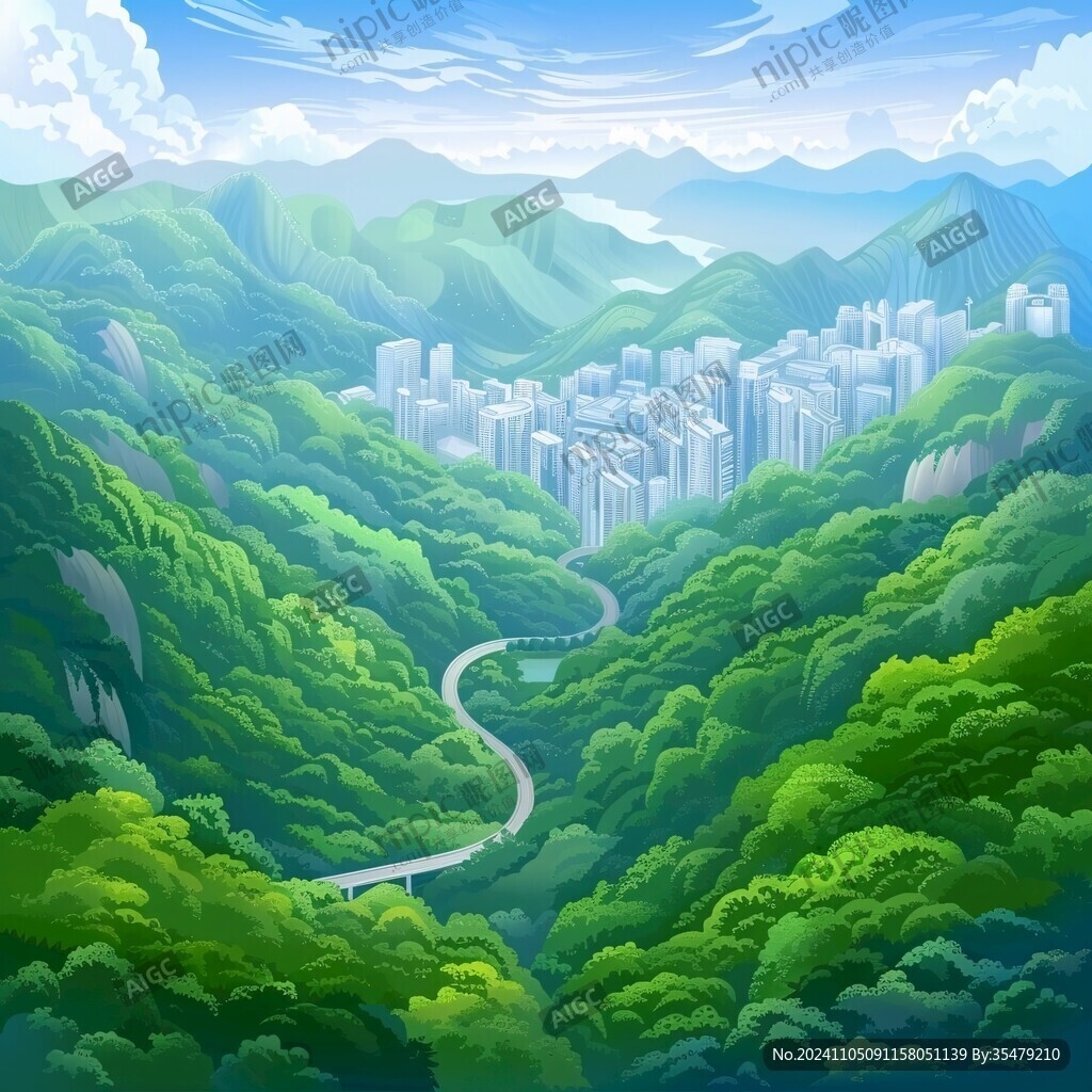 綠化山川