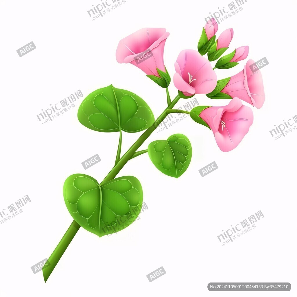 3d卡通花