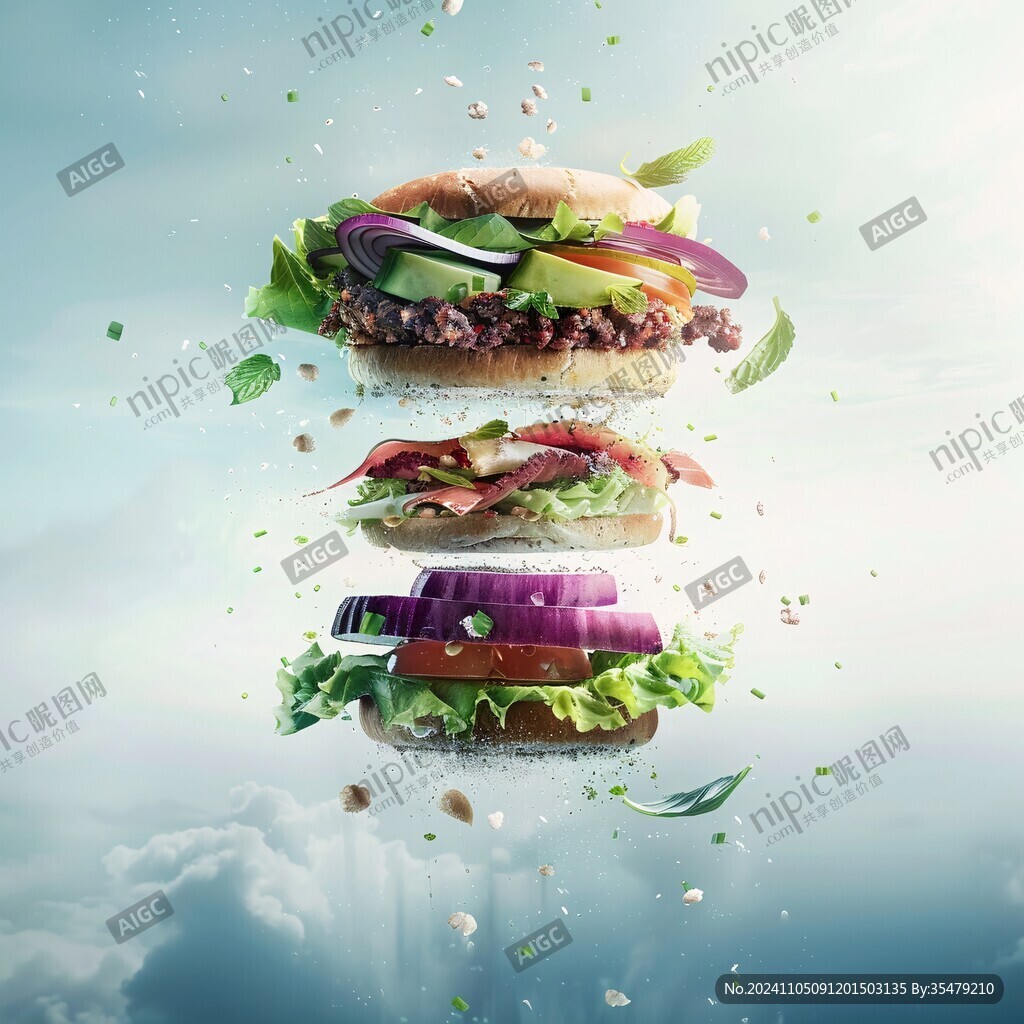 食品類(lèi)目創(chuàng)意空間合成