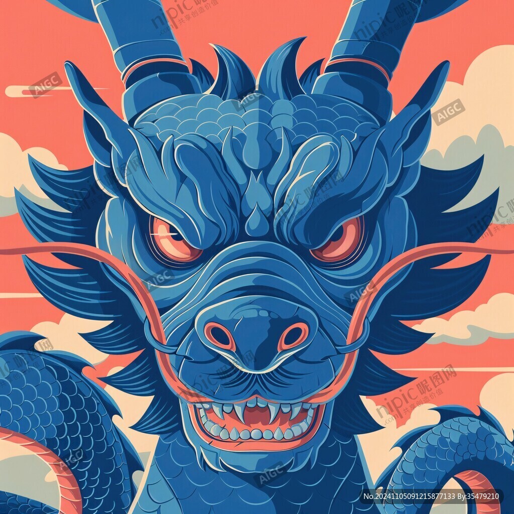 國(guó)潮生肖龍