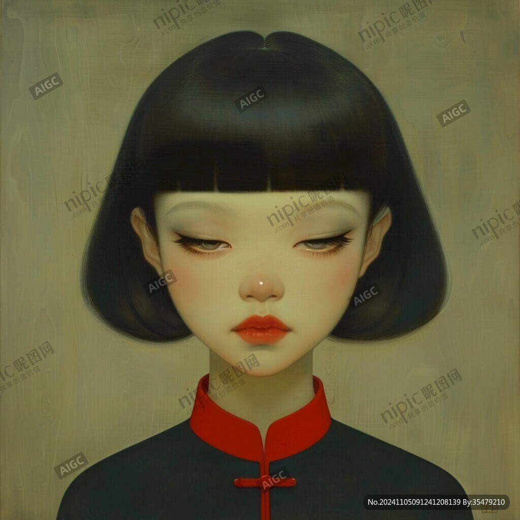 民國(guó)少女插畫
